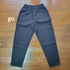 gu　150長ズボン　パンツ　黒　子供　キッズ　男の子　女の子