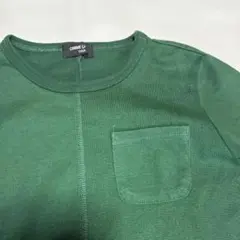 COMME CA ISM 長袖カットソー 110A グリーン