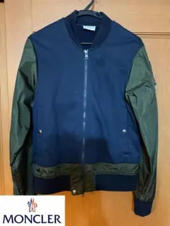 【美品】MONCLER MA-1ジャケット ネイビー/オリーブ