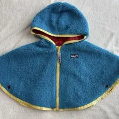 X-girl Stages フリースポンチョ 青　ワンサイズ（80〜90くらい）