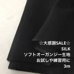 S4L/4109-01◆3m 感謝祭/シルク混ソフトオーガンジー生地/アパレル