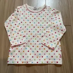 ミキハウス　水玉模様 長袖Tシャツ　70 80