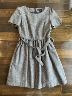 To b. by agnes b グレーひざ丈ワンピース