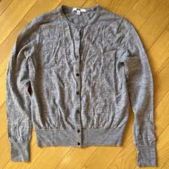 M*i様 ユニクロ ウールカーディガン グレー M