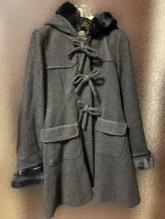 アンクルージュ Ank Rouge フロントリボンドーリーダッフルコート