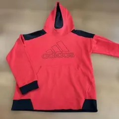 adidas アディダス パーカー レッド 160cm 裏起毛　裏フリース