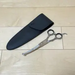 トリミング ハサミ カーブシザー [Latuna] 犬 猫用 革ケース付き