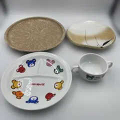 陶器のお皿❸枚とカップのセット
