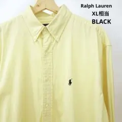 22　USA古着 ラルフローレン 長袖シャツ BLAKE XL相当 イエロー