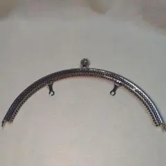がま口　金具　バッグ用　大きめ　シルバー