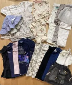 ベビー服セット 80cmまとめ売り　女の子　Tシャツ/ズボン/ワンピース2歳1歳