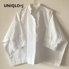 UNIQLO +J ドルマンスリーブ シャツ フロントフライ 羽織り L 白