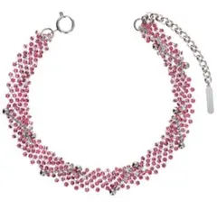 Justine Clenquet Bonnie シルバーチョーカーネックレス