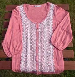 earth music&ecology カーディガン ピンク