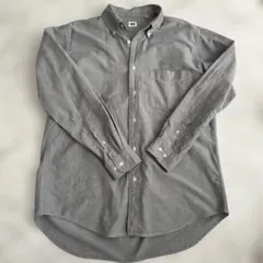 UNIQLO グレー ボタンダウンシャツ XL