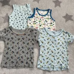 ９０　男の子肌着　のりもの