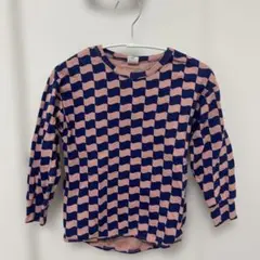 長袖カットソー 110cm ピンク ネイビー