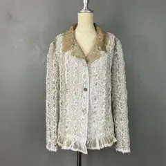 GK 伊太利屋 イタリヤ プリーツフリルカーディガン ブラウス