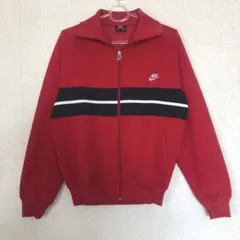 NIKE ナイキ　80s 紺タグ　トラックジャケット　ジャージ　刺繍ロゴ　希少