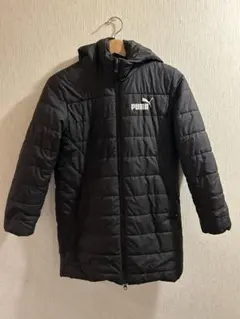 PUMA 黒 フード付きダウンコート