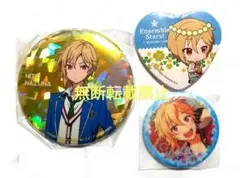 あんさんぶるスターズ ホログラム缶バッジ・アニカフェ缶バッジ 仁兎なずな 3点