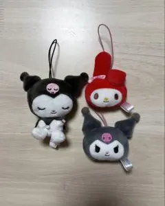 サンリオ クロミ マイメロ ぬいぐるみマスコット 3点セット
