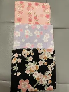 和柄　花柄　ハギレ　30×50 3枚セット