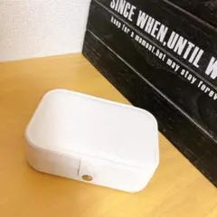 シンプル ジュエリーボックス ホワイト コンパクト収納 大容量 ac097c