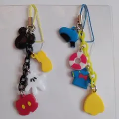 匿名配送｜ディズニー限定　ミッキー　ドナルド　モチーフストラップ