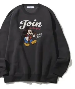 ミッキーマウス スウェット ダークグレー 新品タグ付き