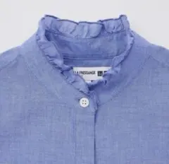 ユニクロINES DE LA FRESSANGE コットンフリルシャツ　XL
