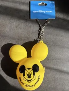 美品 ディズニーリゾート ミッキー コインケース キーホルダー　最終値下げ。