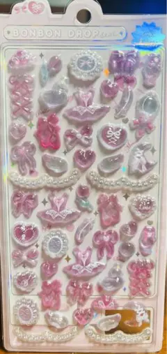 ボンボンドロップシール　バレリーナ　リボン　ピンク　正規品　新品　クーリオ