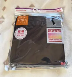 ユニクロ ヒートテックコットン 極暖 レギンス3XL ブラック