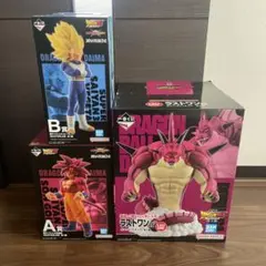 一番くじ　ドラゴンボールダイマ　超サイヤ人4孫悟空　超サイヤ人ベジータ　ポルンガ