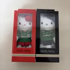 未開封！セブンイレブン限定 ハローキティ ぬいぐるみ 赤黒2種セット