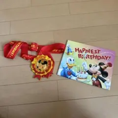 ディズニーバースデーカードとメダルセット