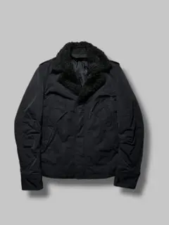 DIESEL Y2K Boa Collar Military Jacket