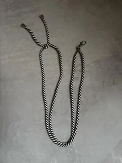 ショルダーストラップ 白黒ストライプ