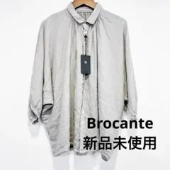 Brocante ブロカント リネンキャンバスグランシャツ