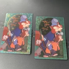 正直ジョン&ギデオン①ディズニー ウエハース カード 2枚セット