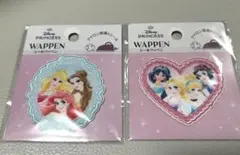 シールワッペン　ディズニープリンセス　ラプンツェル　ベル　シンデレラ　アリエル