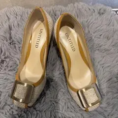 UNTITLED アンタイトル バックルパンプス ベージュ系22cmのサムネイル