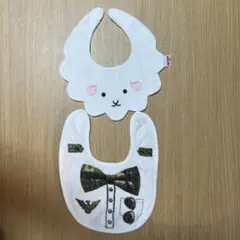 niva 羊デザインとタキシード柄スタイ・よだれかけ　2枚