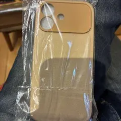iPhone17用 ベージュソフトケース　新品未使用品