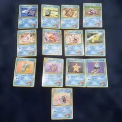 旧裏 カスミ関連カード　21枚セット 良品ポケモンカード 旧裏面 カスミのカードまとめ売り コダックなど 21