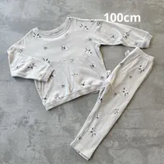 コットン柄 100cm トレーナー＆ズボン セットアップ