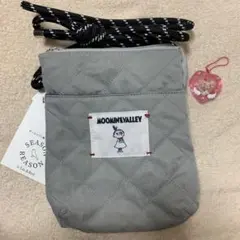シーズンリーズン×ムーミン谷のなかまたち　キルティングショルダーバッグ　グレーのサムネイル