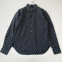 美品✨ブラックコムデギャルソン ドット柄 長袖シャツ コットン XS ブラックのサムネイル