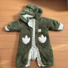 恐竜柄フリースアウター